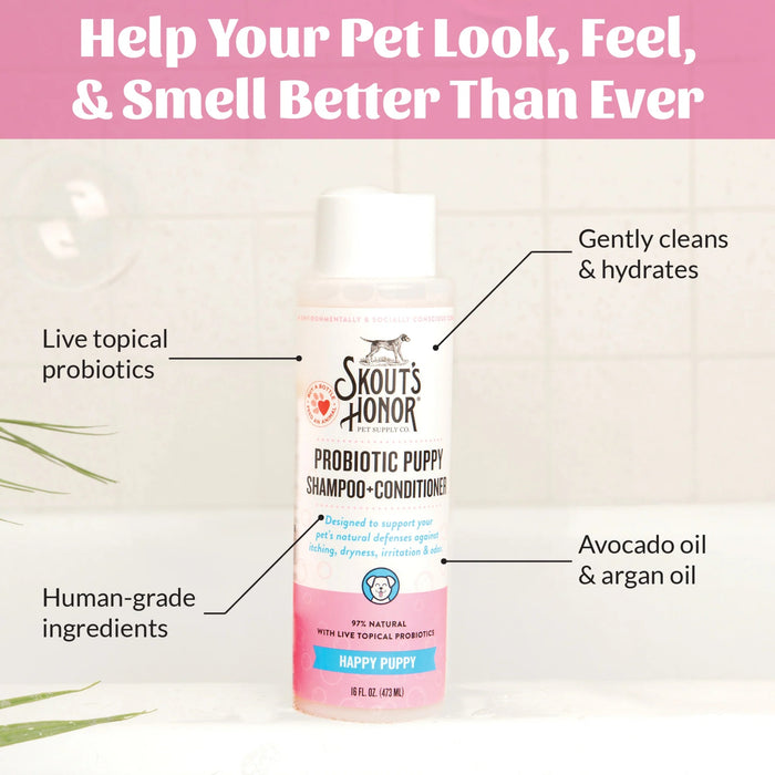 Skout's Honor Probiotic Puppy Shampoo and Conditioner