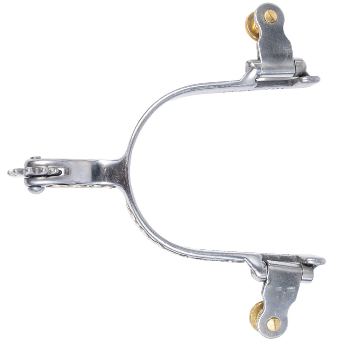 Professional's Choice Floral Shank 10pt Rowel Spur Tack - Spurs Professional's Choice