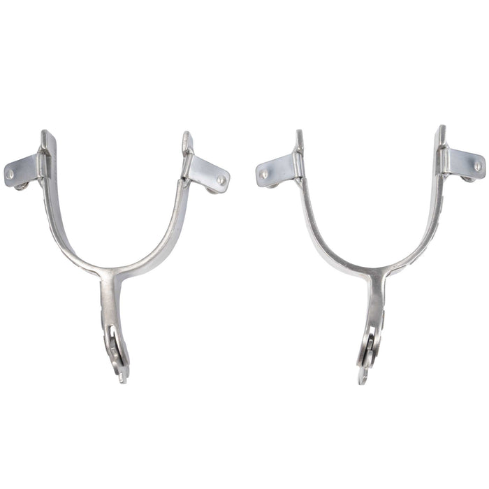 Cowboy Tack Brushed Stainless Steel All Around Spurs Tack - Spurs Partrade