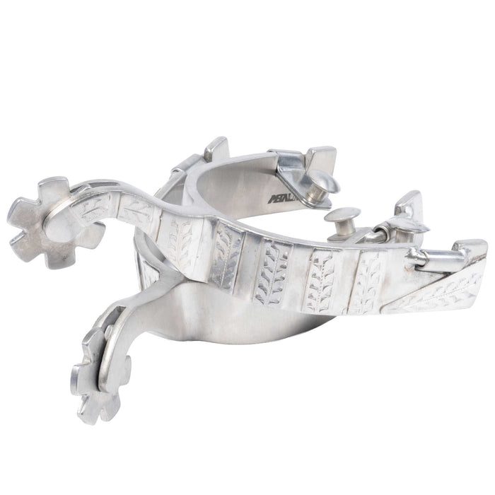 Cowboy Tack Brushed Stainless Steel All Around Spurs Tack - Spurs Partrade