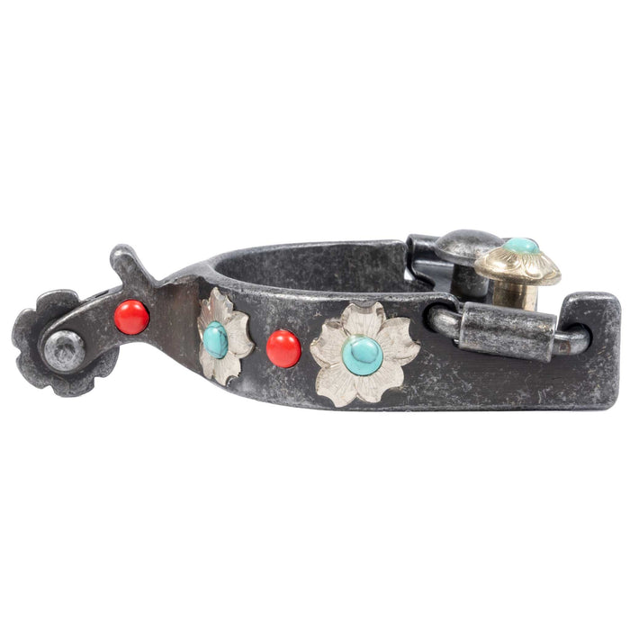 Cowboy Tack Youth Southwest Floral Spurs