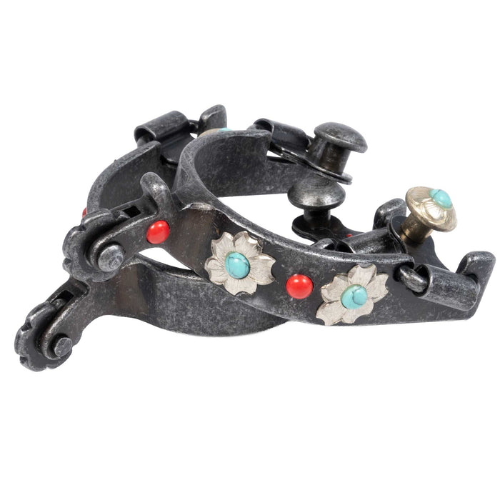 Cowboy Tack Youth Southwest Floral Spurs
