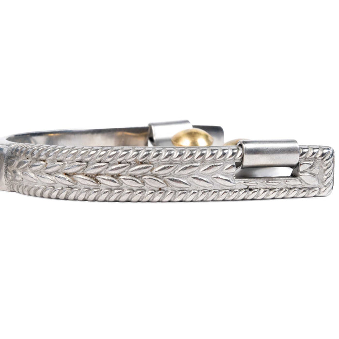 Metalab Men's Rope Engraved Spurs