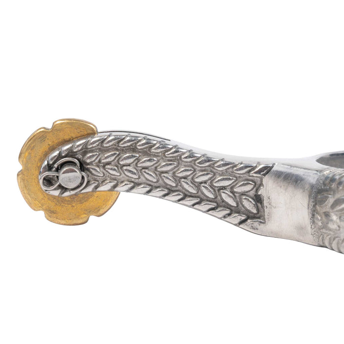 Metalab Men's Rope Engraved Spurs
