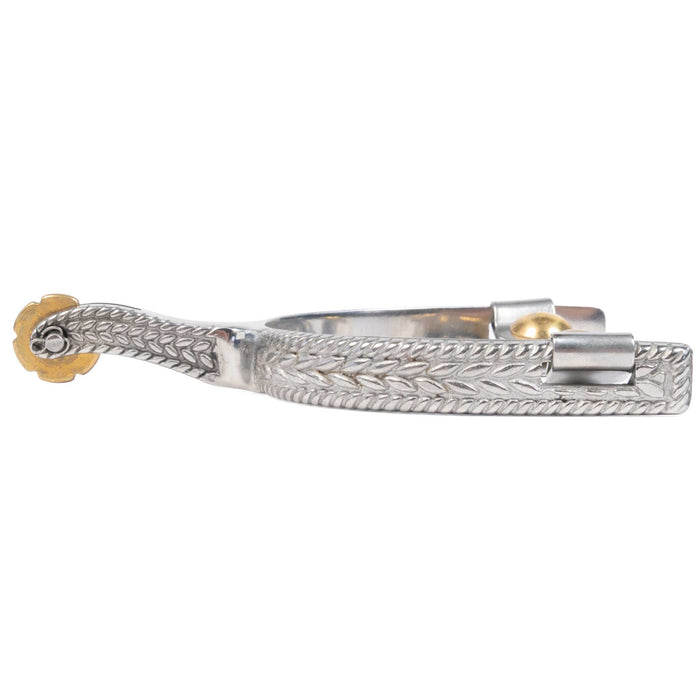 Metalab Men's Rope Engraved Spurs