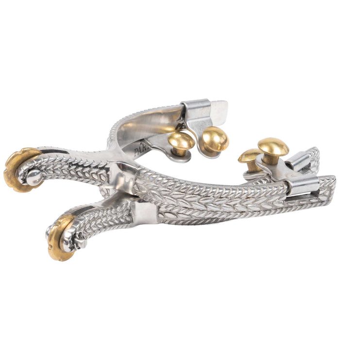 Metalab Men's Rope Engraved Spurs