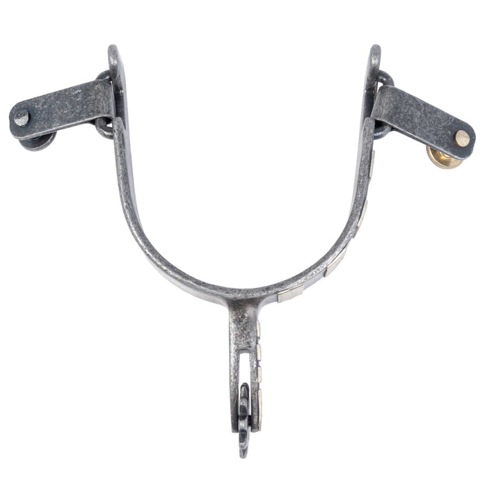 Formay Aged Steel Leaf Banded Spur