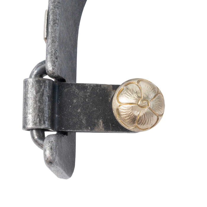 Formay Aged Steel Leaf Banded Spur