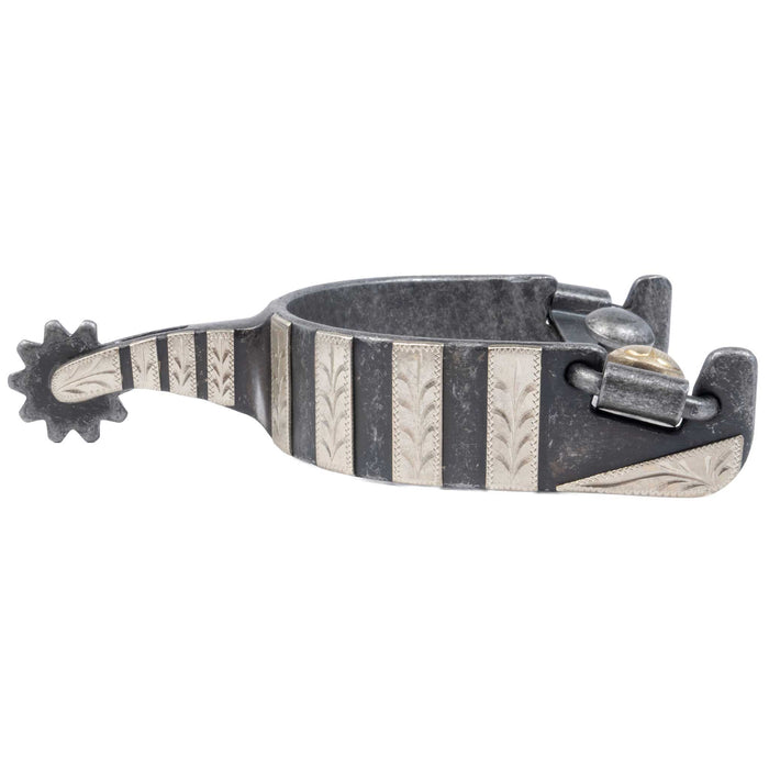 Formay Aged Steel Leaf Banded Spur