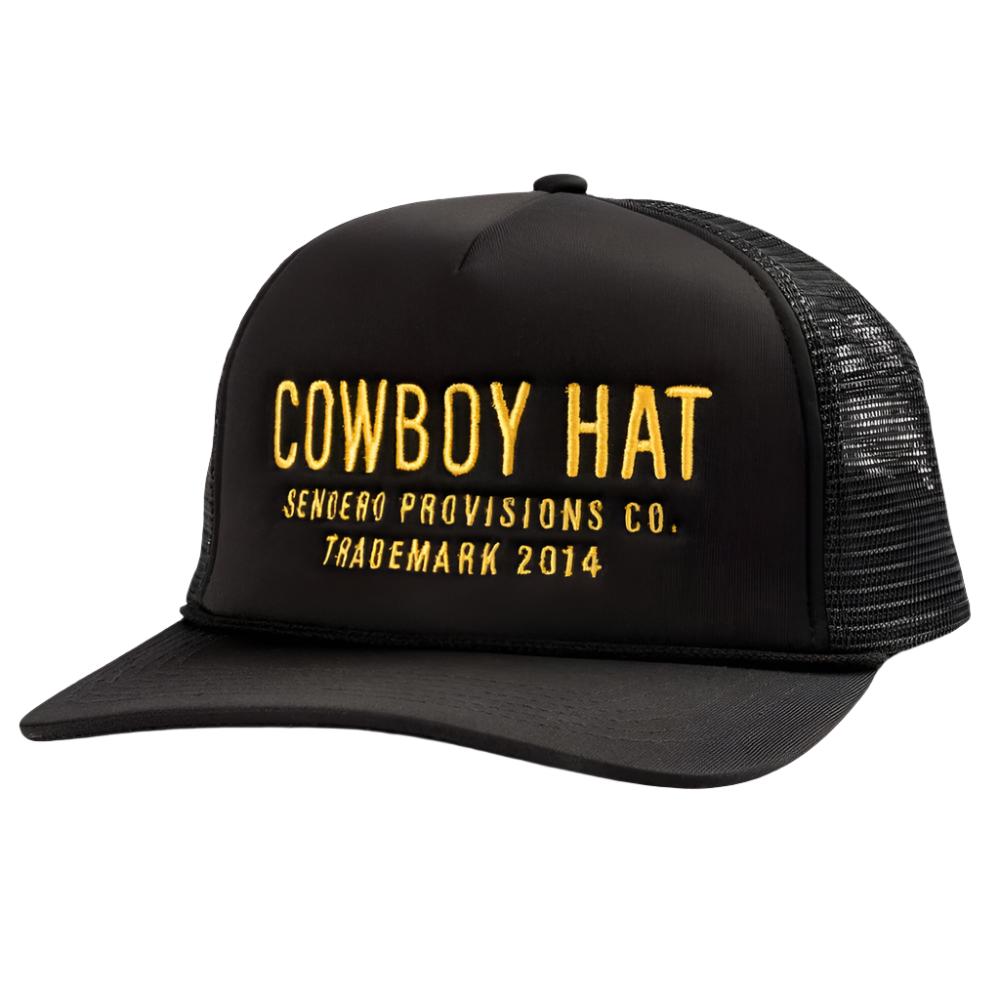 Sendero Provisions "Cowboy" Hat - Black HATS - BASEBALL CAPS Sendero Provisions Co   