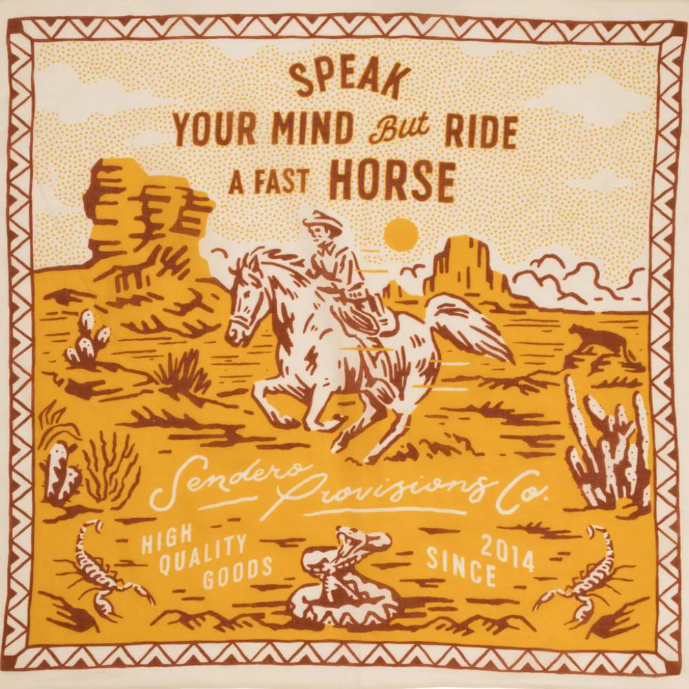 Sendero Provisions "Fast Horse" Bandana ACCESSORIES - Additional Accessories - Wild Rags & Scarves Sendero Provisions Co