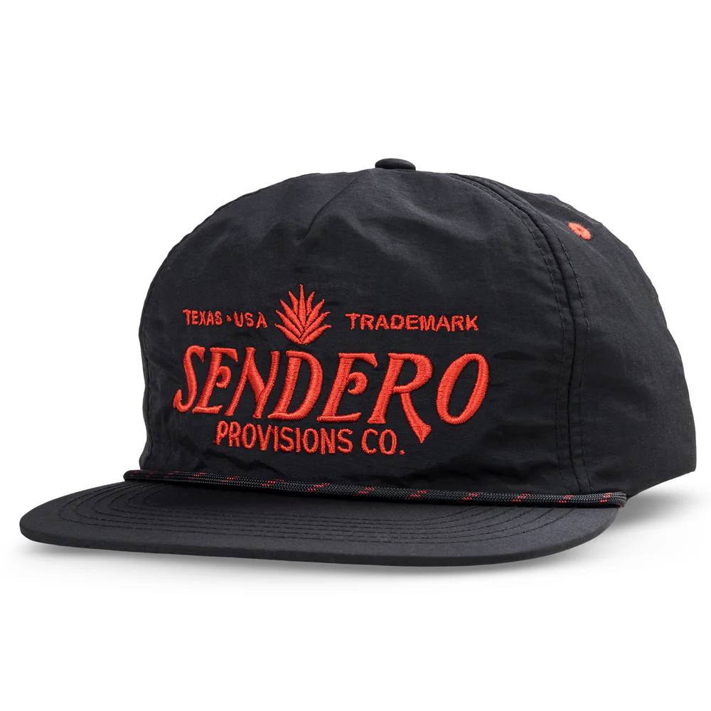 Sendero Provisions Logo Cap - Black/Red HATS - BASEBALL CAPS Sendero Provisions Co   