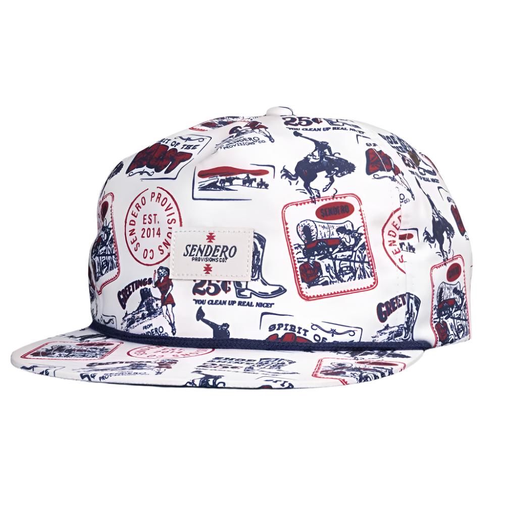 Sendero Provisions Postcard Print Cap HATS - BASEBALL CAPS Sendero Provisions Co   