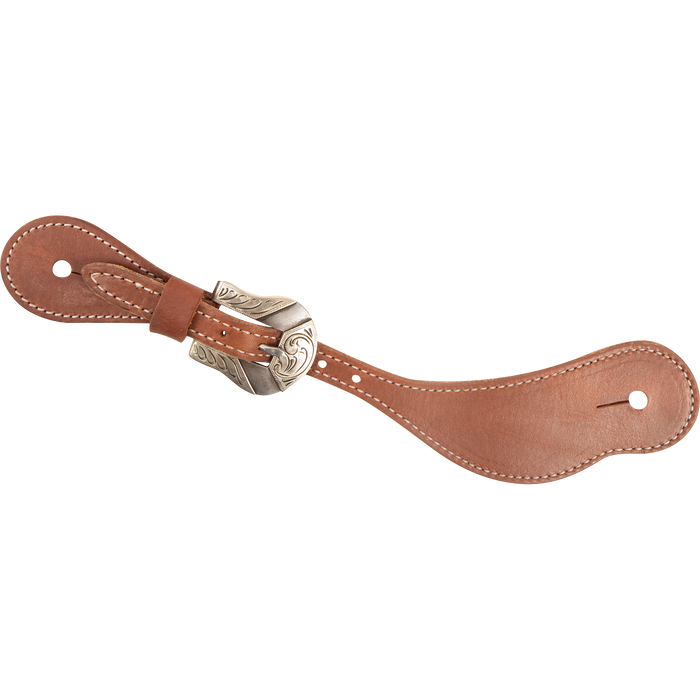 Martin Saddlery Roughout Cowboy Spur Straps Tack - Spur Straps Martin Saddlery Harness with Deadwood Buckle  