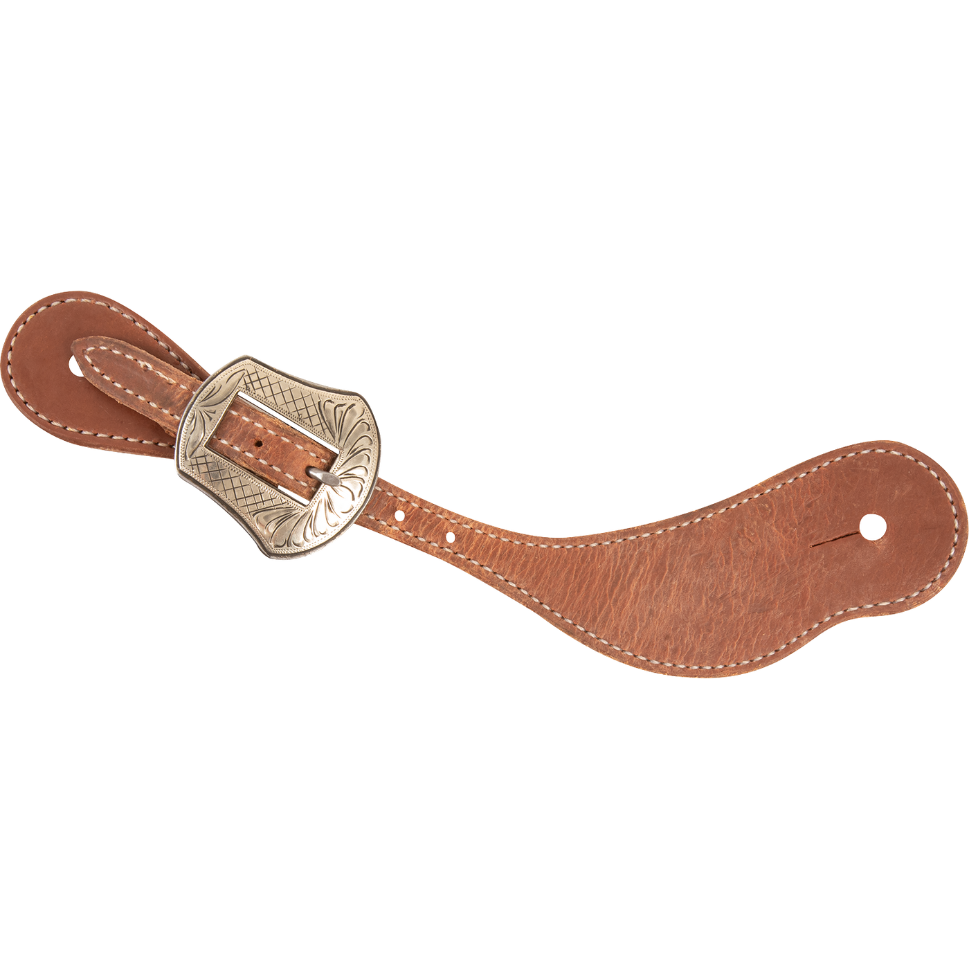 Martin Saddlery Natural Harness Leather Cowboy Spur Straps with Prescott Buckles