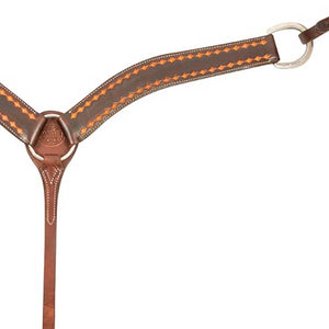 Martin Saddlery Dark Frame Diamond Breast Collar Tack - Breast Collars Martin Saddlery