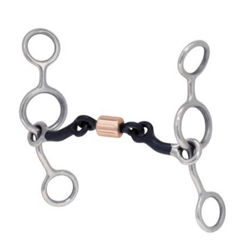 Metalab Junior Cow Horse Roller Gag Bit Tack - Bits Metalab