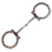 Metalab Antique Floral Western Dee Ring Smooth Snaffle Bit Tack - Bits Metalab