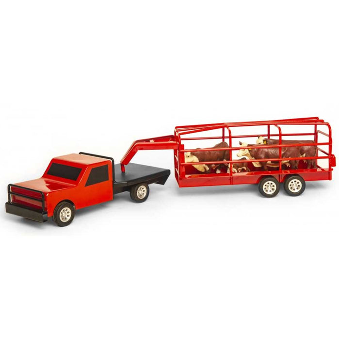Little Buster Flatbed Farm Truck Red
