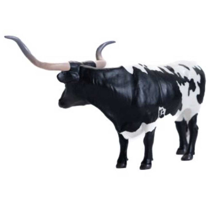 Little Buster Black/White Texas Longhorn Steer