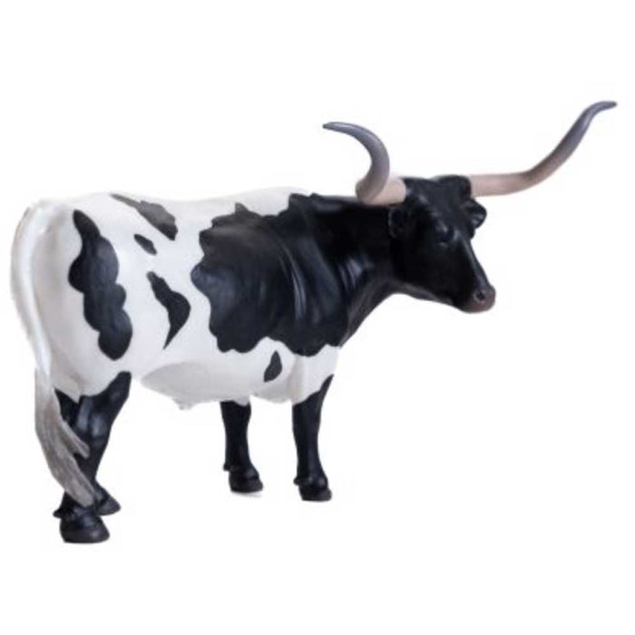 Little Buster Black/White Texas Longhorn Steer
