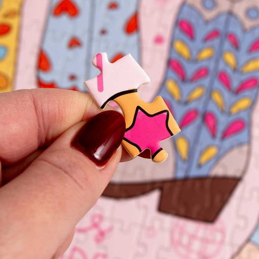 Cowgirl Boots Panoramic 400 Piece Jigsaw Puzzle HOME & GIFTS - Gifts Callie Danielle