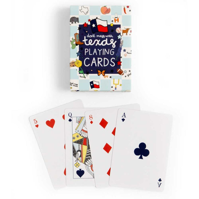 Don't Mess with Texas Checkerboard Deck of Playing Cards