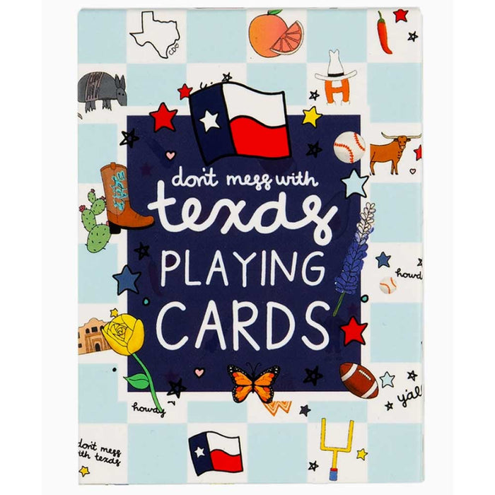 Don't Mess with Texas Checkerboard Deck of Playing Cards