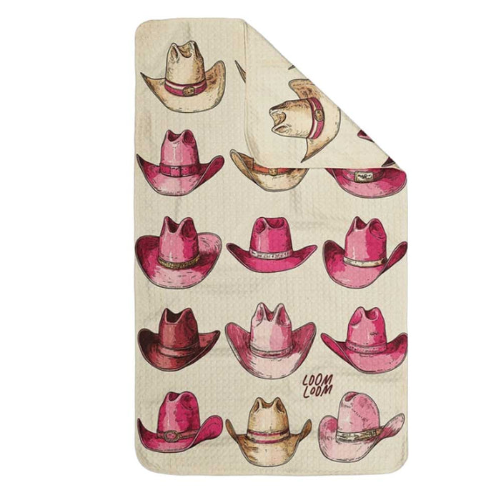 Pink Hats Kitchen Towel