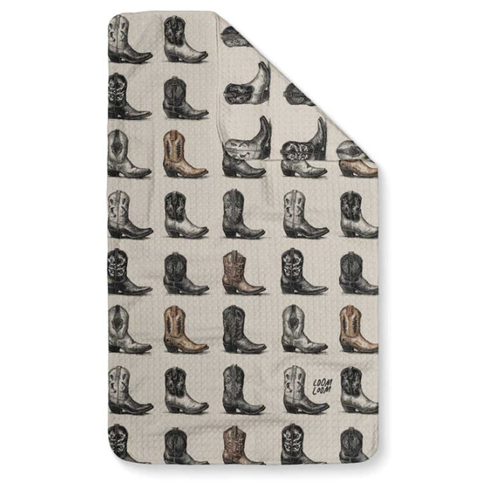 Boot Rows Kitchen Towel