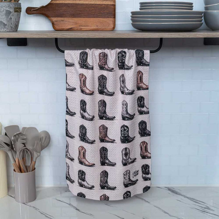 Boot Rows Kitchen Towel