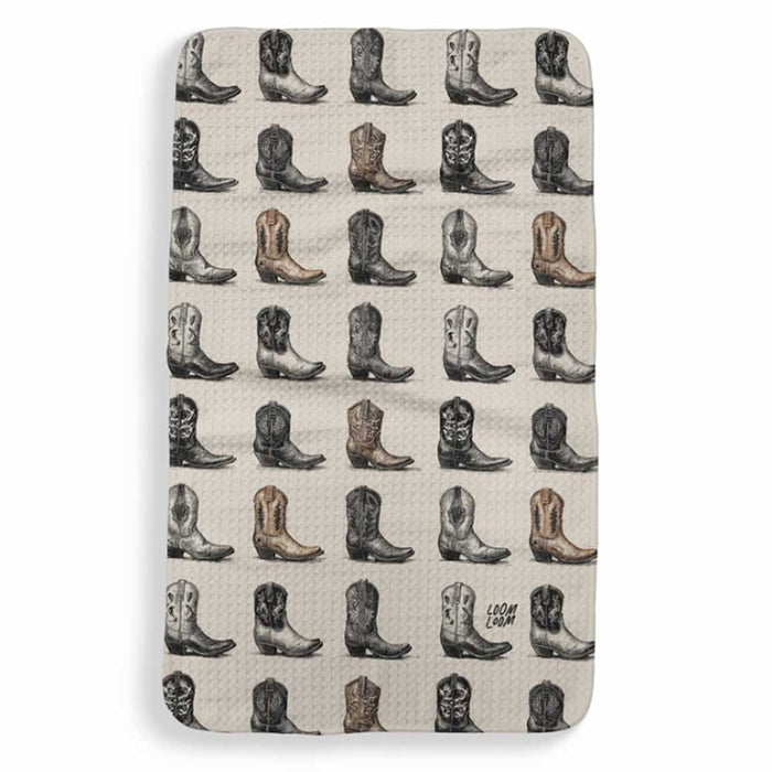 Boot Rows Kitchen Towel
