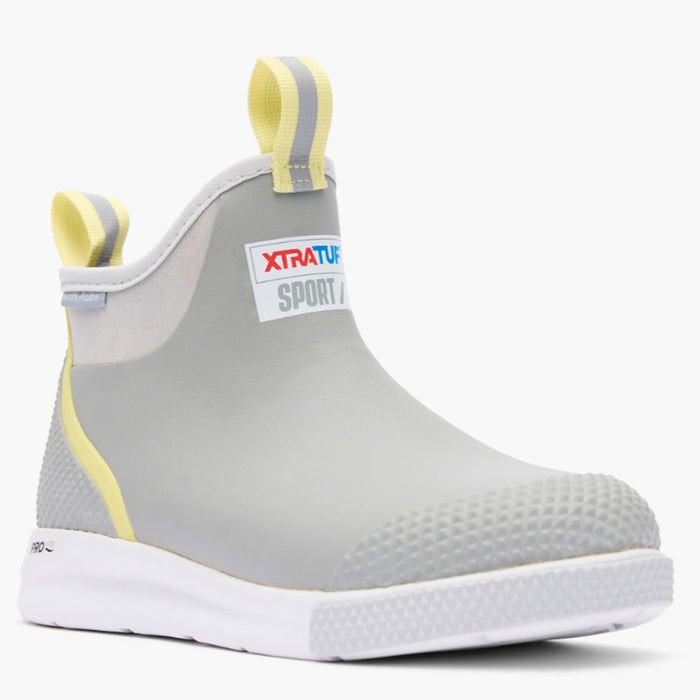 XTRATUF Women's Grey Ankle Deck Sport Boot
