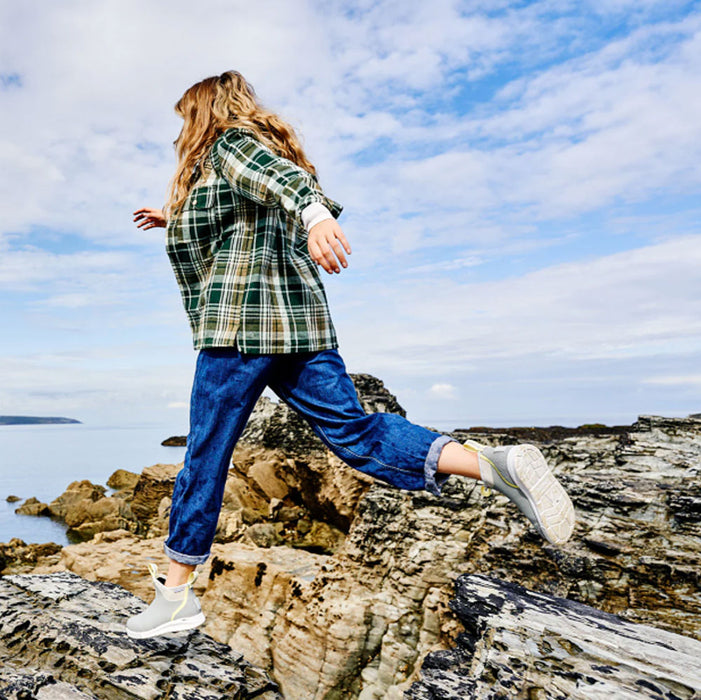 XTRATUF Women's Grey Ankle Deck Sport Boot