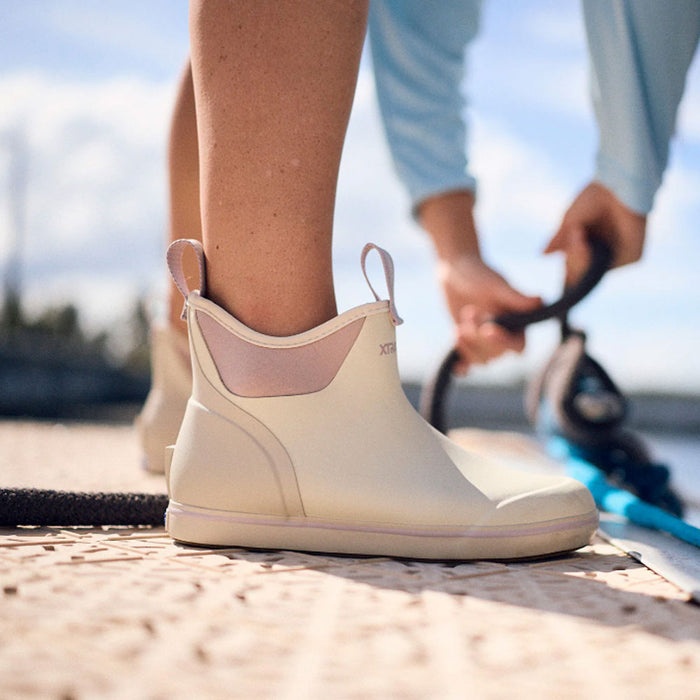 XTRATUF Women's Ivory Ankle Deck Boot