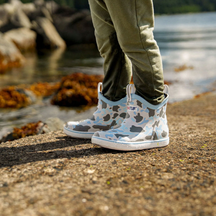 XTRATUF Kid's Ice Duck Camo Ankle Deck Boot