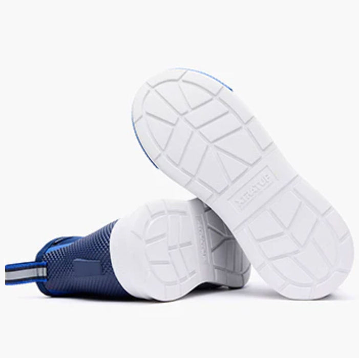 XTRATUF Men's Grey/Blue Tailgate Ankle Deck Sport Boot