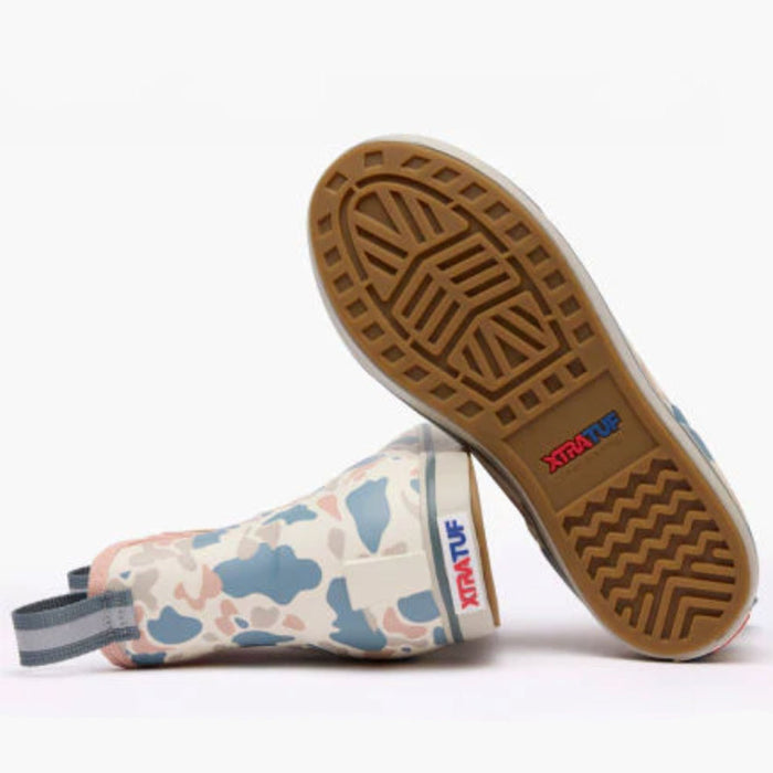 XTRATUF Women's Ivory Duck Camo Ankle Deck Boot