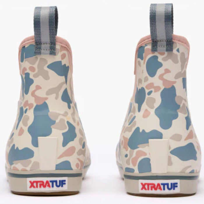 XTRATUF Women's Ivory Duck Camo Ankle Deck Boot