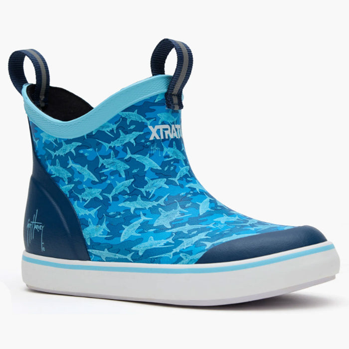 XTRATUF Kid's Shark Guy Harvey Ankle Deck Boot