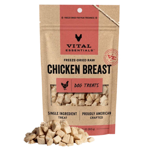Freeze-Dried Raw Protein Chicken Breast Dog Treats Pets - Toys & Treats Vital Essentials