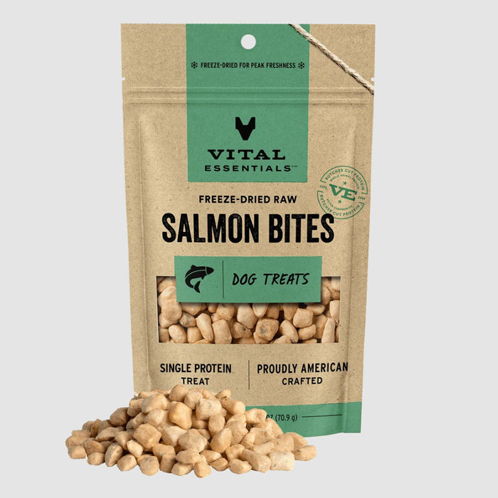 Freeze-Dried Raw Protein Salmon Bites Dog Treats
