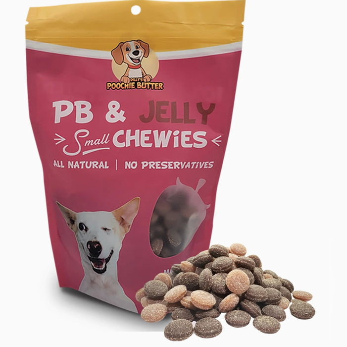 Peanut Butter & Jelly Small Chewy Dog Treats