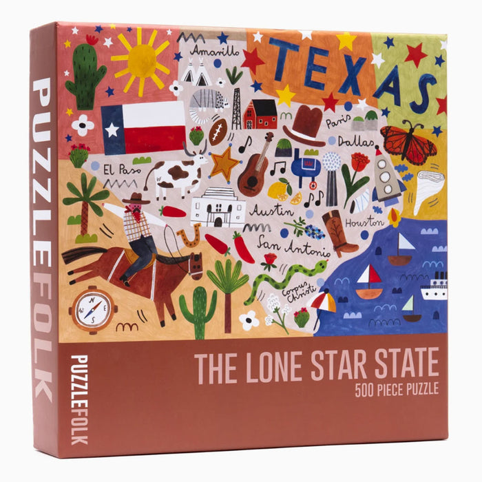 The Lone Star State 500 Piece Texas Puzzle