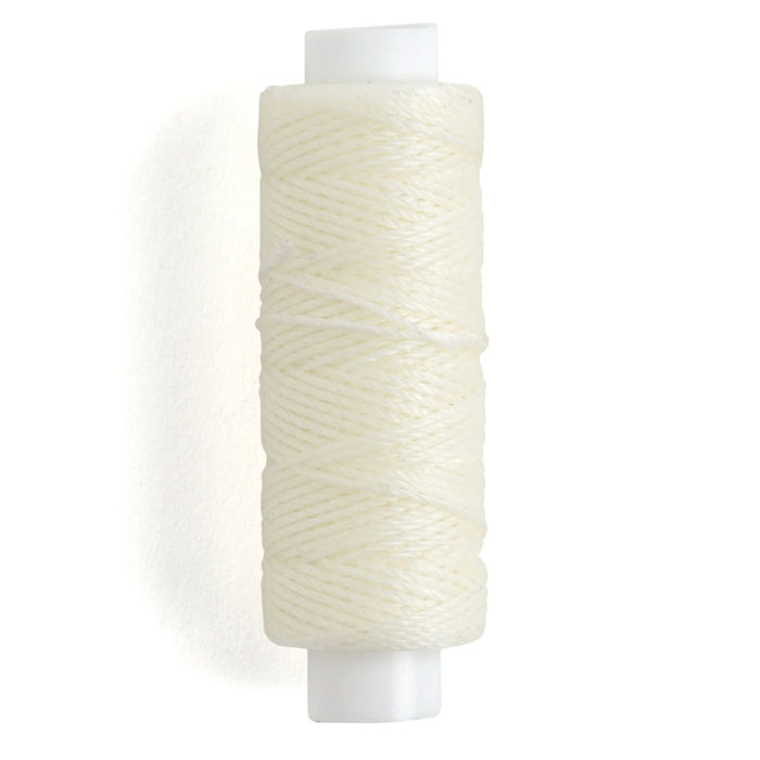 Tandy Leather - Waxed Nylon Thread 25 Yards, White