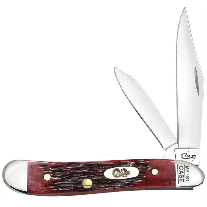 Case My First Case Peach Seed Jig Old Red Bone Peanut Knives W.R. Case