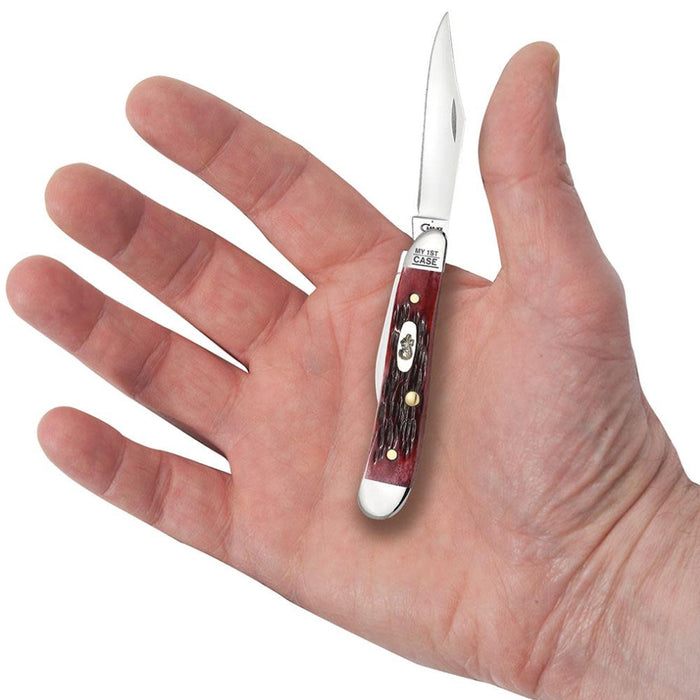 Case My First Case Peach Seed Jig Old Red Bone Peanut Knives W.R. Case