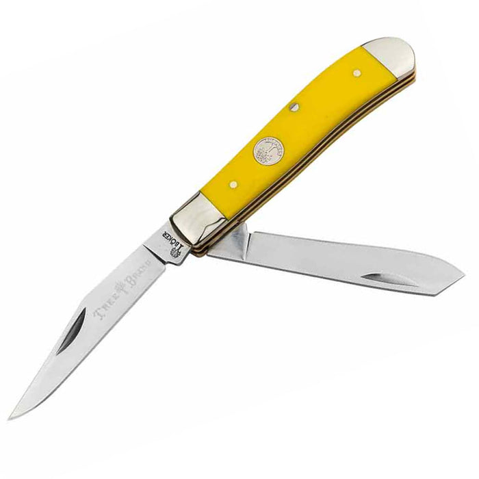 Boker Treebrand Mini Trapper Yellow Delrin
