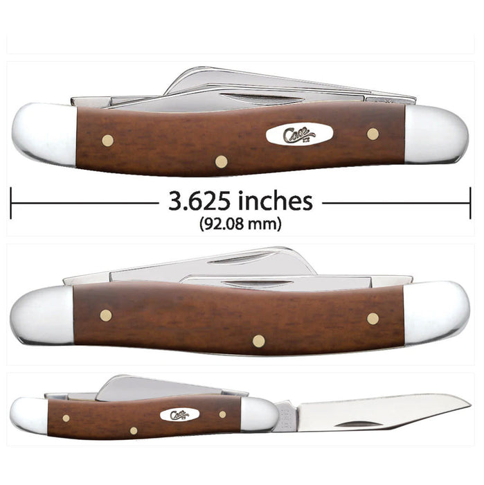 Case Smooth Chestnut Bone Medium Stockman