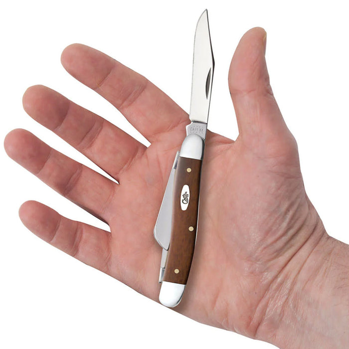 Case Smooth Chestnut Bone Medium Stockman